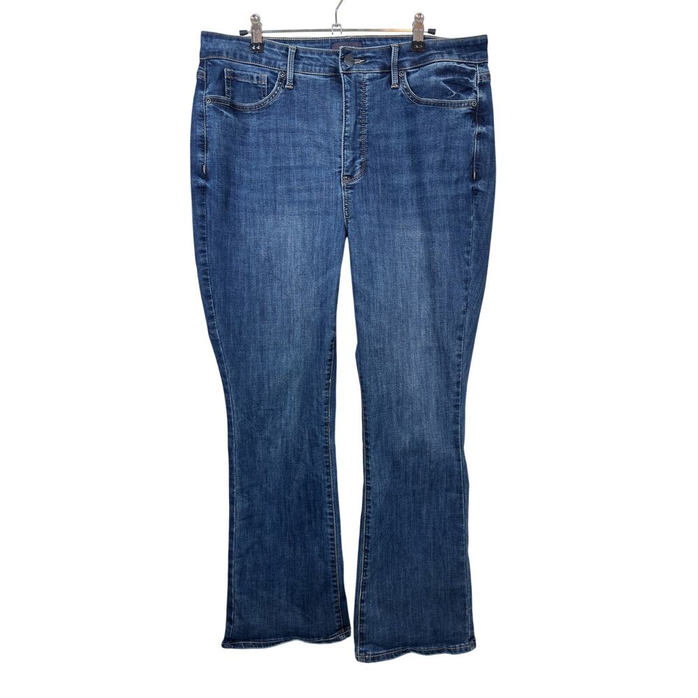 NYDJ Billie Mini Boot Cool Embrace Jeans Womens 12T Blue High Rise Lift Tuck
